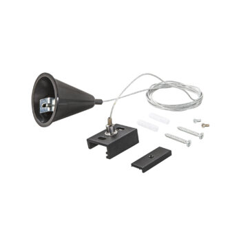 CAVO ACCIAIO 1,5M PER BINARIO TRIFASE RAIL DALI NERO