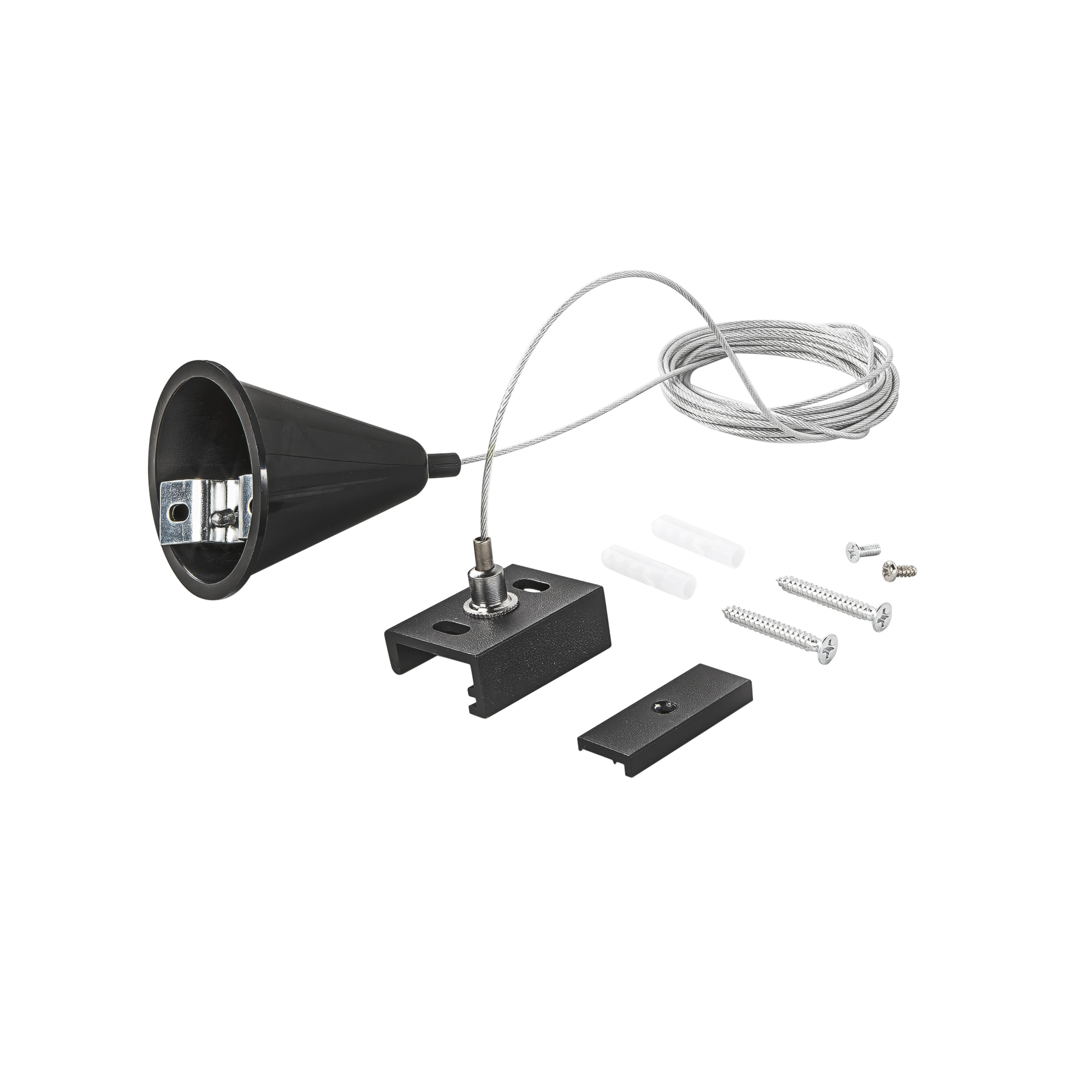 KIT CAVI 3M DI SOSPENSIONE PER BINARIO TRIFASE RAIL NERO