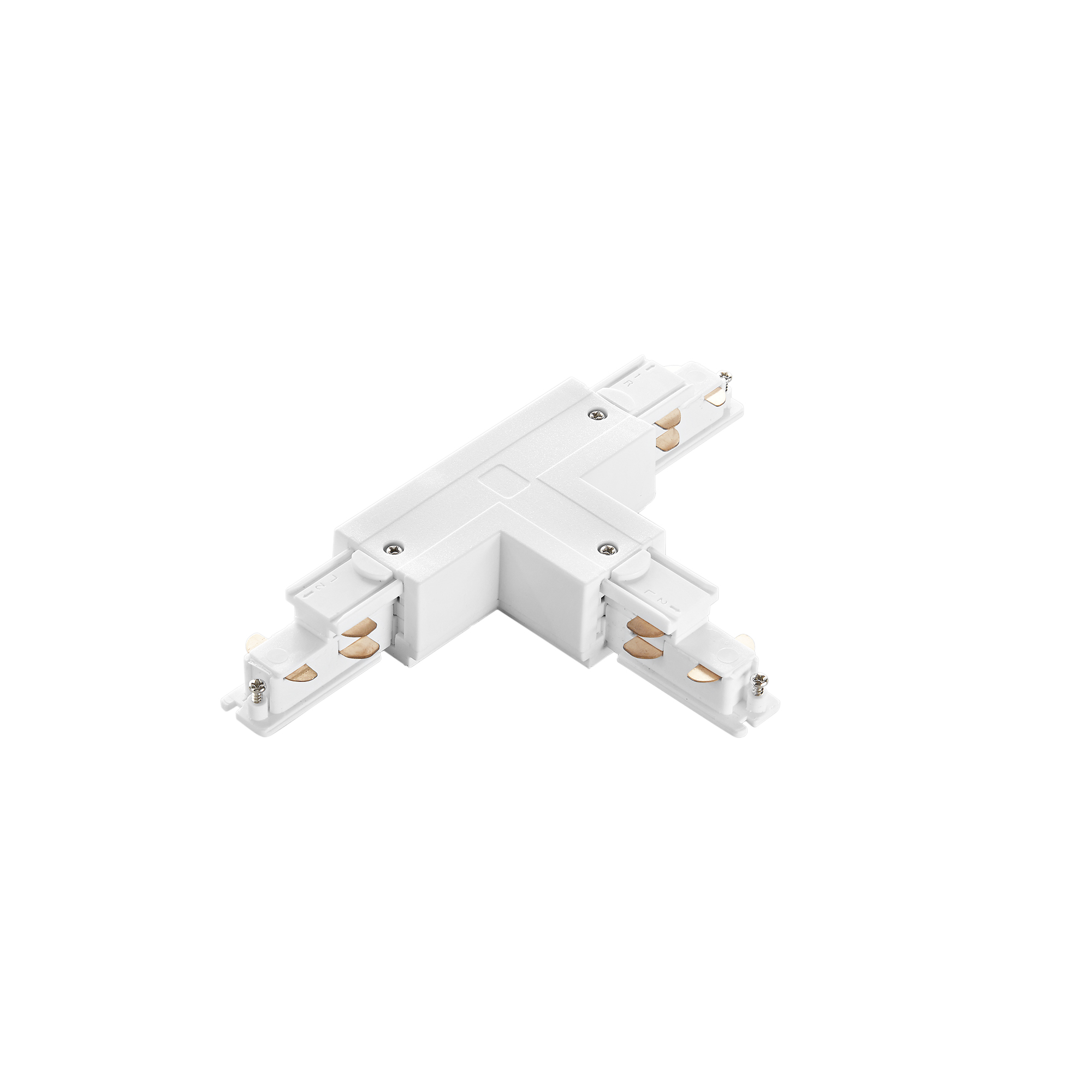 CONNESSIONE A T DESTRA (DX1) PER BINARIO TRIFASE RAIL BIANCO 18,17X3,44X11,23CM