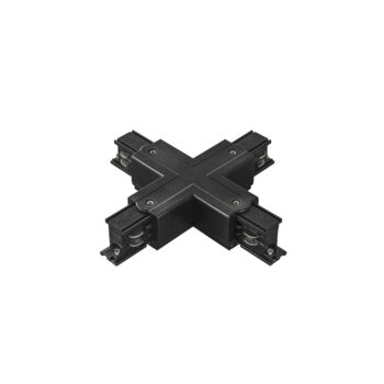 CONNESSIONE A X PER BINARIO TRIFASE RAIL NERO 18,17X4,2X3,44CM