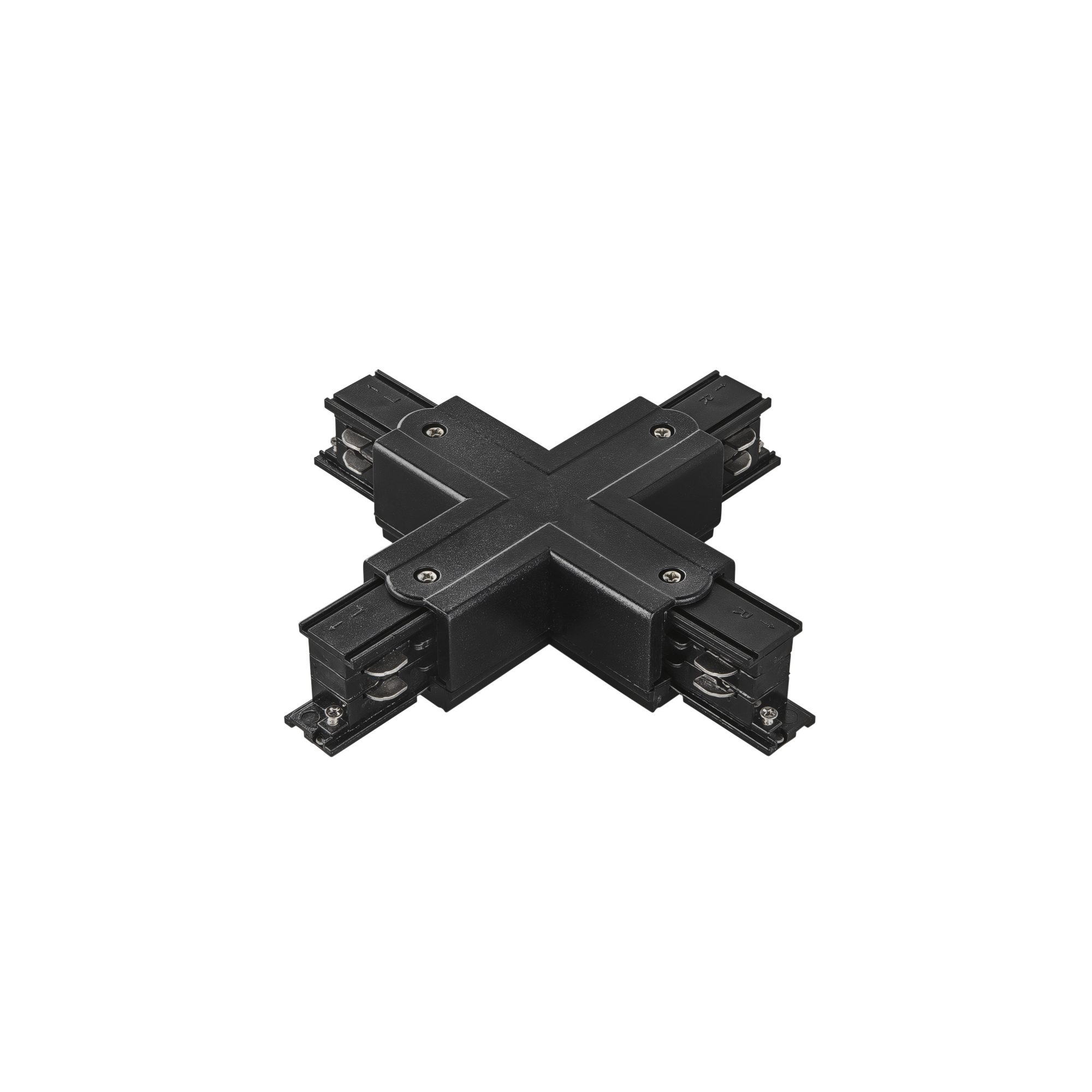 CONNESSIONE A X PER BINARIO TRIFASE RAIL NERO 18,17X4,2X3,44CM
