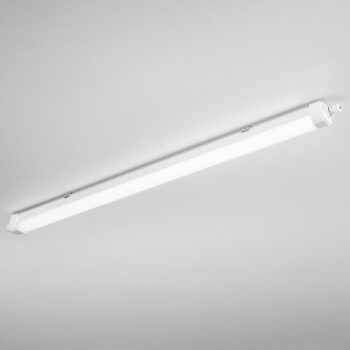 PLAFONIERA LED STAGNA RUBIS BIANCA 36W 4320LM CCT 3000K/4000K/6500K IP65 CON SENSORE 1200X58X62MM