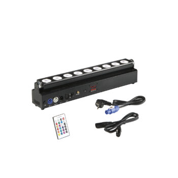 WALLWASHER LED SHOW RICARICABILE 9X18W RGBW+UV Wi-Fi IP22 53,5X8,45X6,06CM