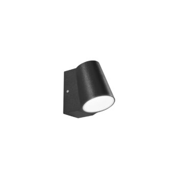 APPLIQUE LED SINTESI NERA 6W 400LM 4000K IP44 7,6X12X13CM