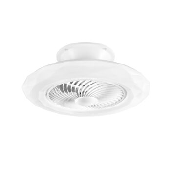 PLAFONIERA LED VENTILATORE SKYRON BIANCO 40W 4450LM CCT DIMM. Wi-Fi CON TELECOMANDO INCLUSO 60X22CM