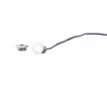 INCASSO LED STARLIGHT DC12V BIANCO E SILVER 0,2W 11LM 3000K CON GHIERA SILVER E BIANCA 1,8X1,4CM