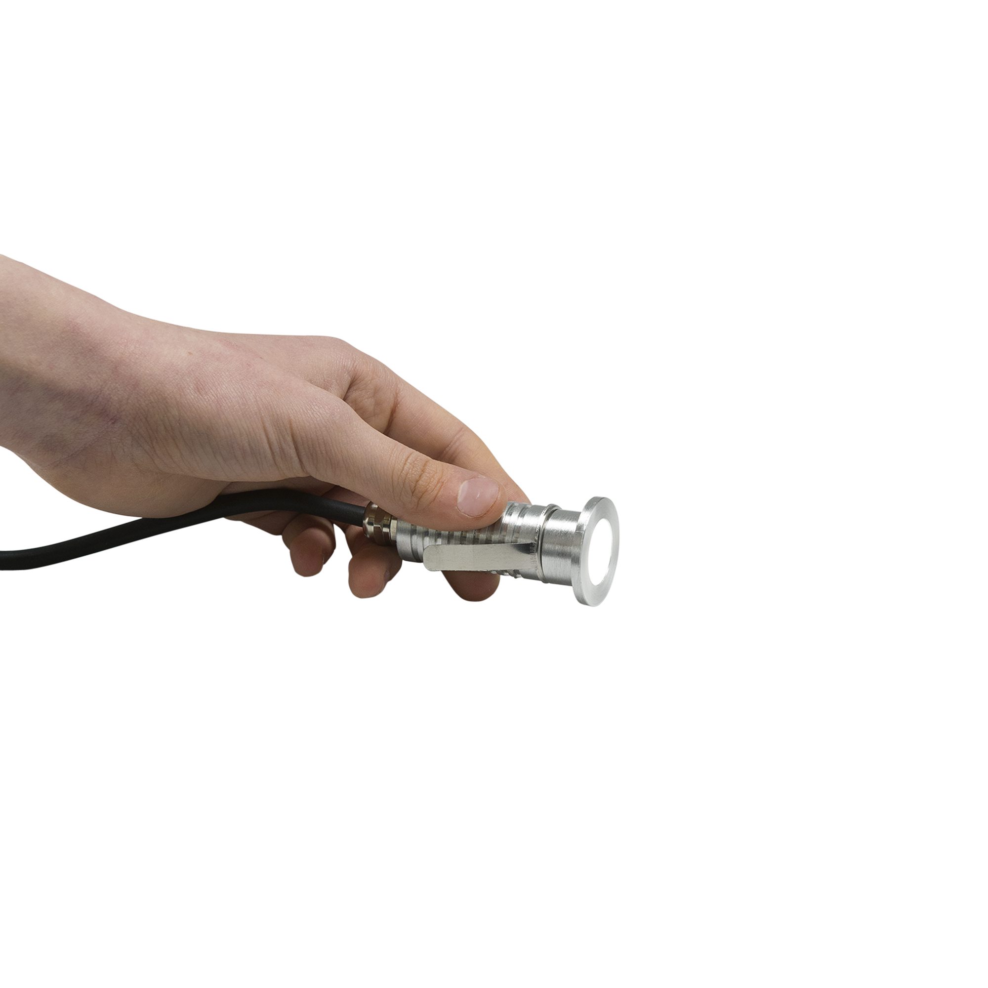 INCASSO LED SUBWAY DC12-24V NIKEL 3W 385LM 3000K IP67 3,2X7,5CM