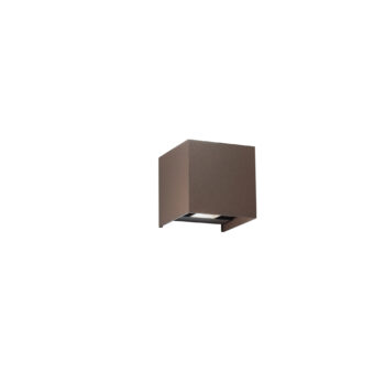 APPLIQUE BIEMISSIONE LED ALFA BRONZO 2X10W 1800LM CCT IP54 12X12X12CM