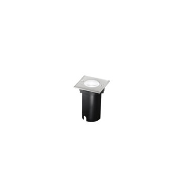 FARO A INCASSO CALPESTABILE LED WALK ACCIAIO QUADRATO 3W 345LM 3000K IP67 7X7X6,6CM