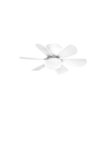 PLAFONIERA LED VENTILATORE WIND BIANCO 10W 1100LM CCT DIMM CON TELECOMANDO IR 16X53CM