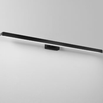 APPLIQUE LED LANCER NERO FISSAGGIO PARETE/SPECCHIO 13W 1000LM 3000K IP54 75x9x4CM