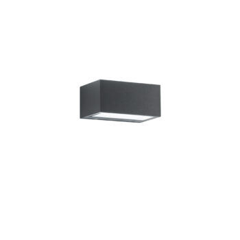 APPLIQUE BIEMISSIONE LED TWIN ANTRACITE 12W 1500LM CCT IP54 6,5X8,9X14CM