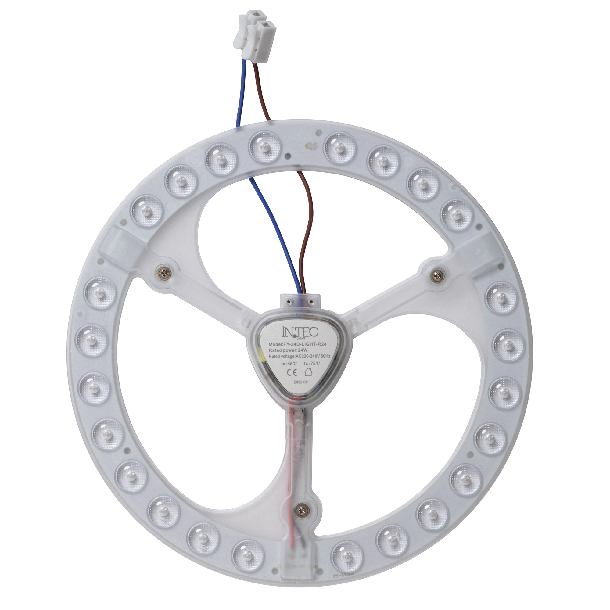 MODULO 22W 3520LM CCT INCLUSO CALAMITE 120° 230X22mm 15000h CRI80
