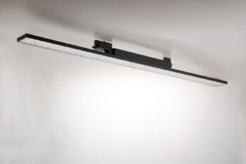 LAMPADA LED LINEARE PER BINARIO MAXWELL NERO 48W 6500LM 4000K 115,16X6,47X7,29CM