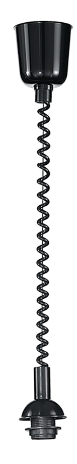 PENDEL SALISCENDI NERO E27 9X9X125CM