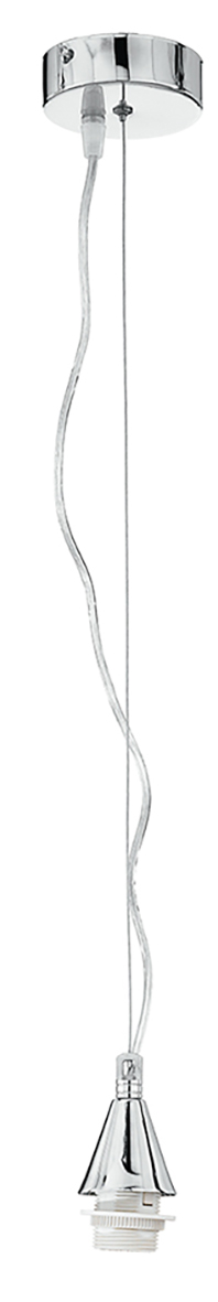 PENDEL CONO CROMO E27 9,8X9,8X80CM