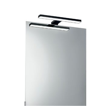 APPLIQUE LED CRUISE  NERO FISSAGGIO PARETE/SPECCHIO 5,2W 550LM 4000K IP44 28x8x11CM