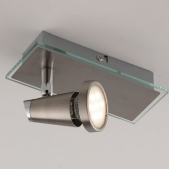 SPOT LED MIAMI CROMO/NICKEL 1XGU10 LED 5W 400LM 2700K 16,5X7X14,5CM