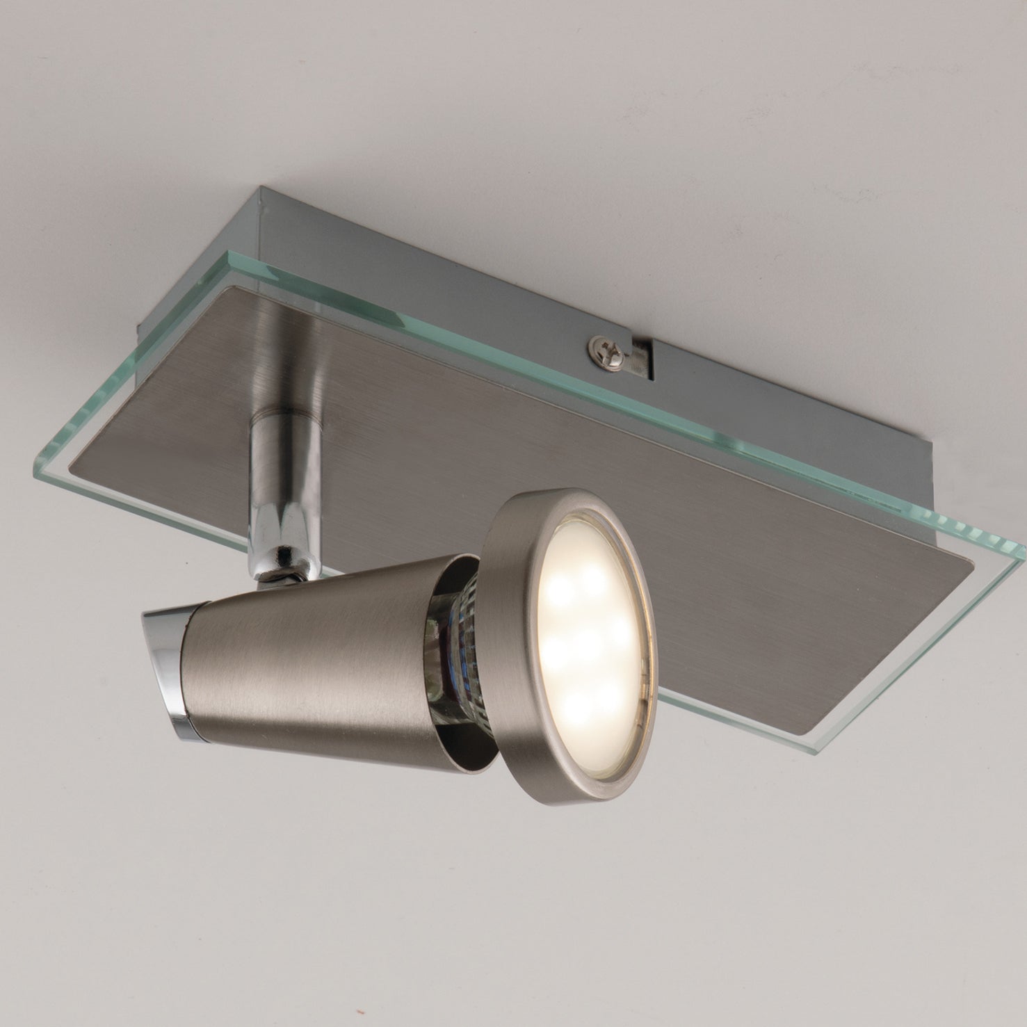 SPOT LED MIAMI CROMO/NICKEL 1XGU10 LED 5W 400LM 2700K 16,5X7X14,5CM