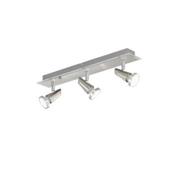 SPOT LED MIAMI CROMO/NICKEL 3XGU10 LED 5W 400LM 2700K 48X7X14,5CM