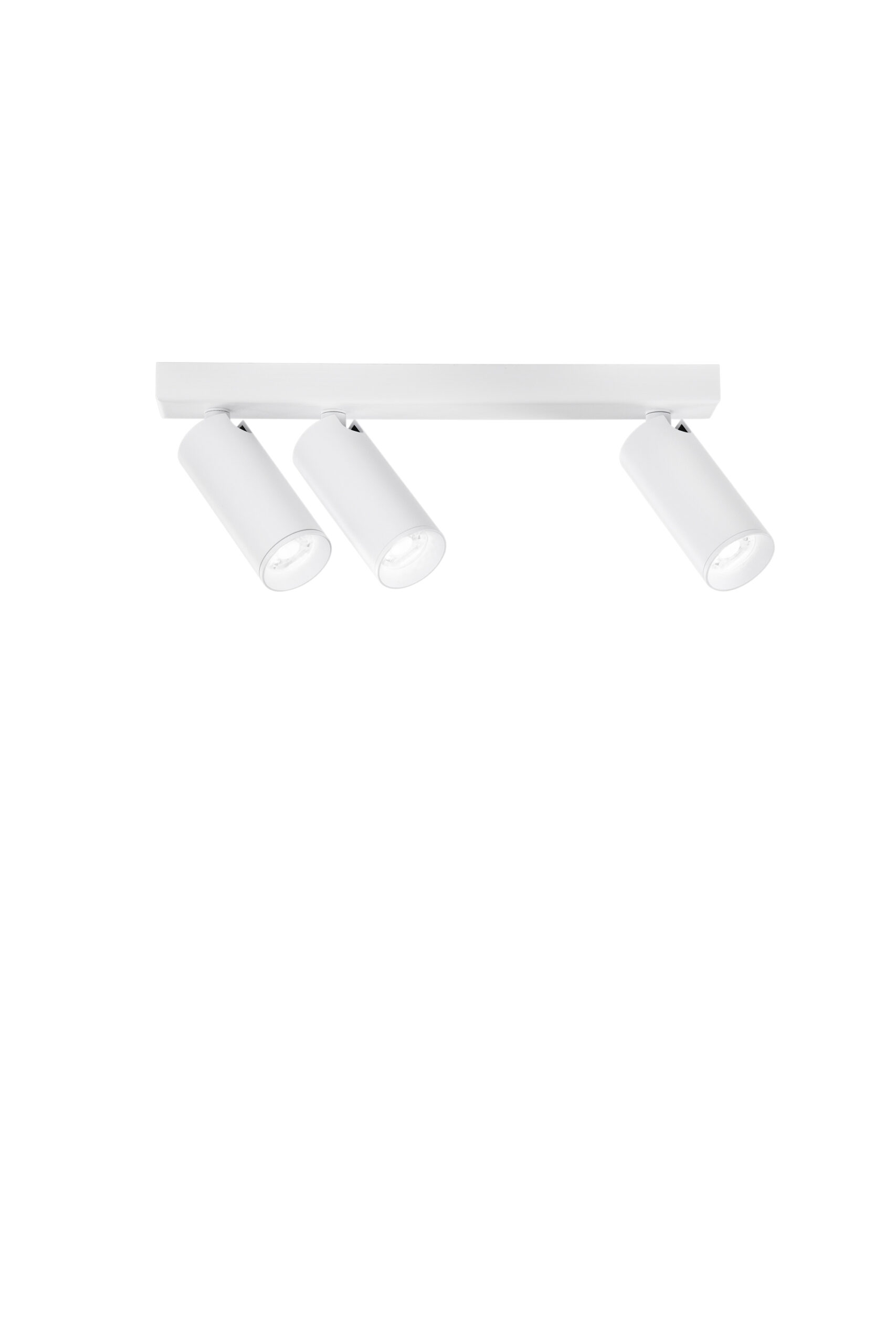 SPOT PLAUTO BIANCO IN ACCIAIO E ALLUMINIO 3XGU10 341x40x60MM
