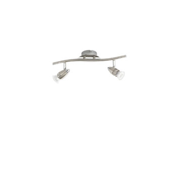 SPOT LED SUNNY NICKEL 2XGU10 LED 5W 400LM 2700K 13X9X16CM