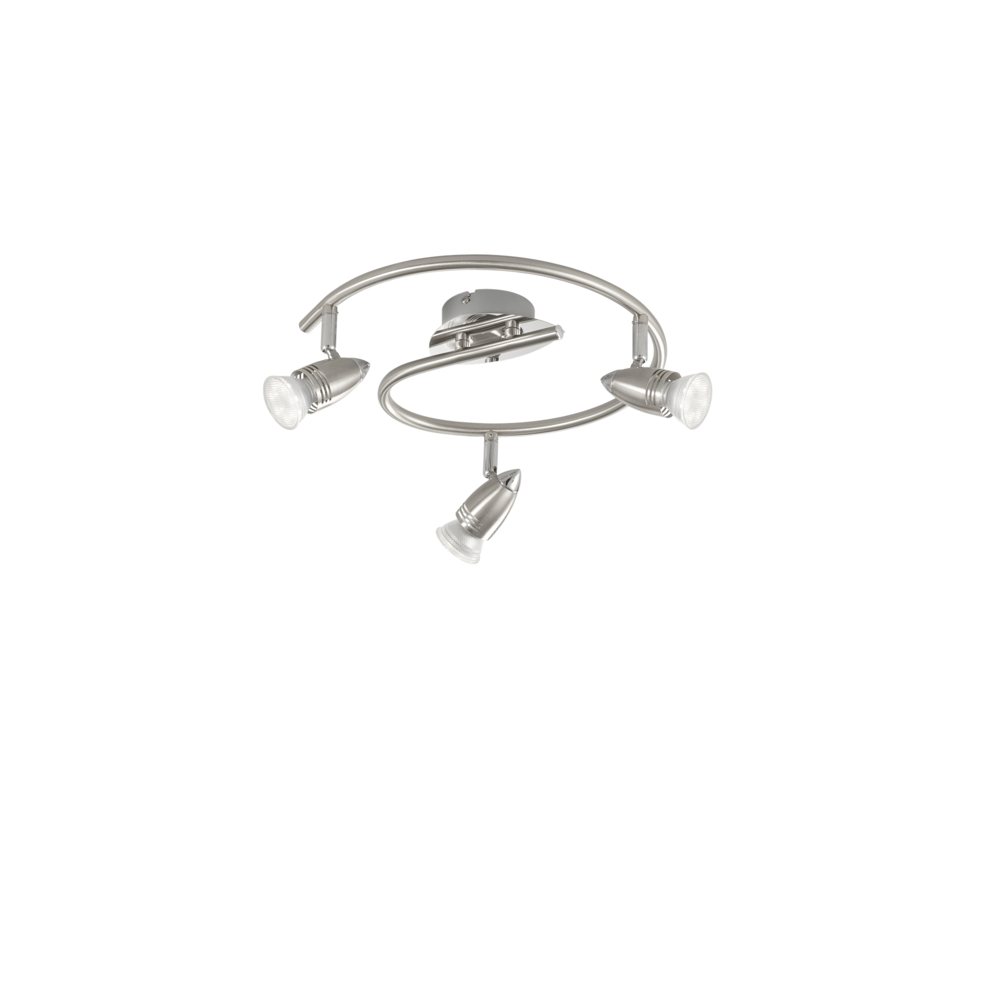 SPOT LED SUNNY NICKEL 3XGU10 LED 5W 400LM 2700K 13X9X16CM