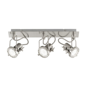 SPOT LED TECHNO NICKEL 3XGU10 LED 5W 400LM 2700K 44,6X7X18CM