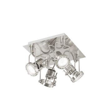 SPOT LED TECHNO NICKEL 4XGU10 LED 5W 400LM 2700K 23X26X18CM
