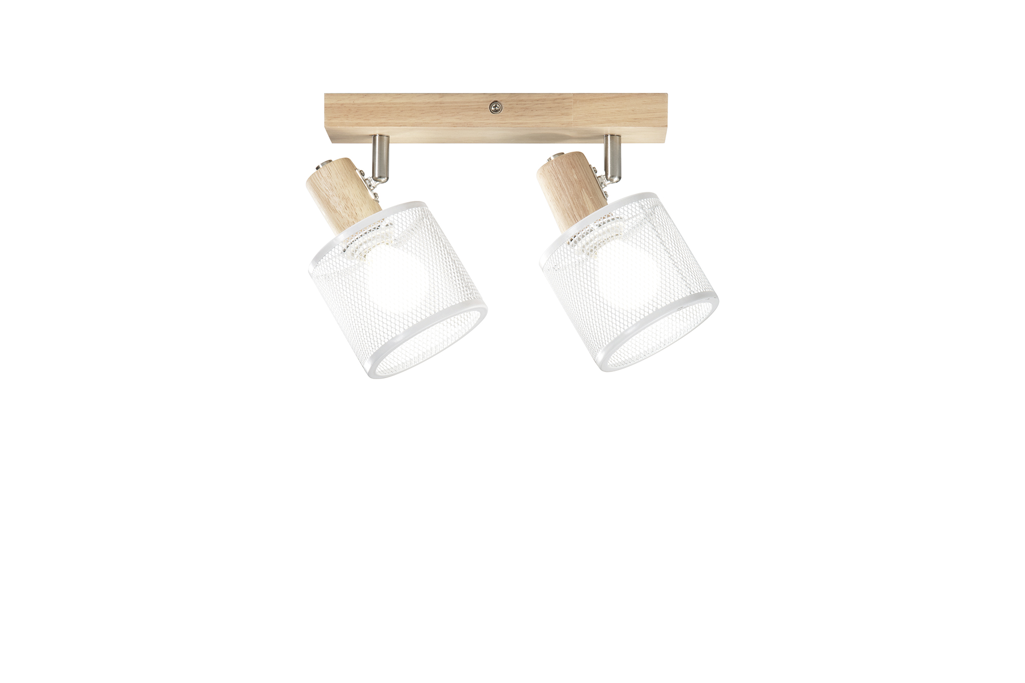 SPOT TWINSET CON BASE IN LEGNO 2XE14 MAX 40W 28X14X16CM