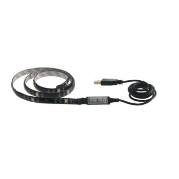 STRIP LED 5050 SURROUND IN KAPTON E SILICONE 15 LED/M 1,5W/M RGB IP65 USB 1X100X0,3CM