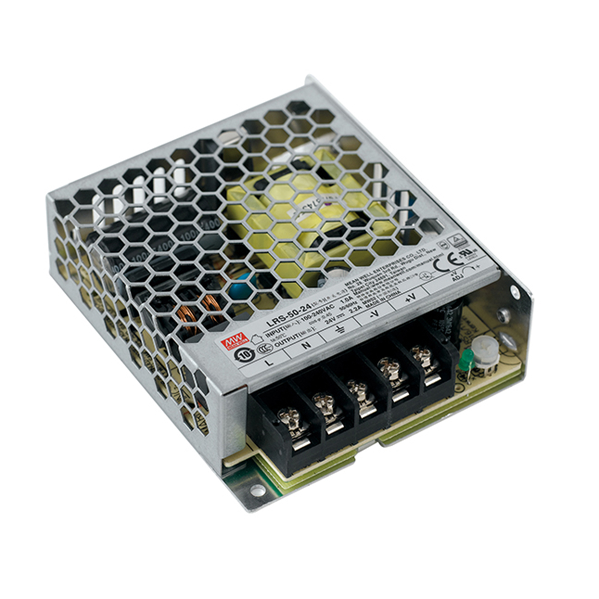 DRIVER MW LRS T.COSTANTE OUTPUT 24V 4,5A 108W INPUT AC85-264V DC120-373V 12,9X9,7X3CM