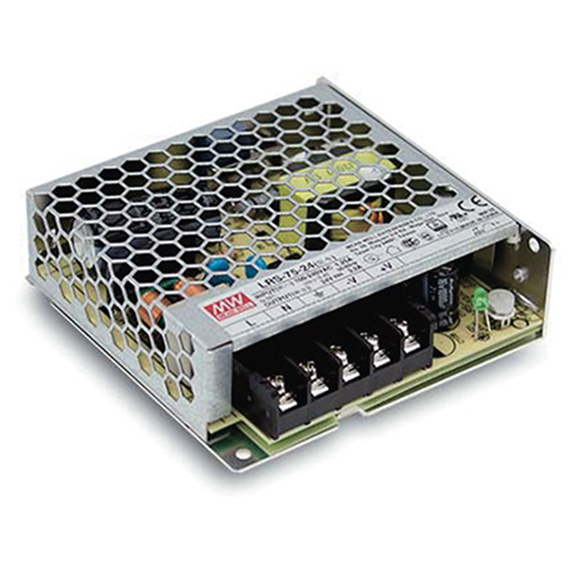 DRIVER MW LRS T.COSTANTE OUTPUT 24V 3,2A 76W INPUT AC85-264V DC120-373V 9,9X9,7X3CM